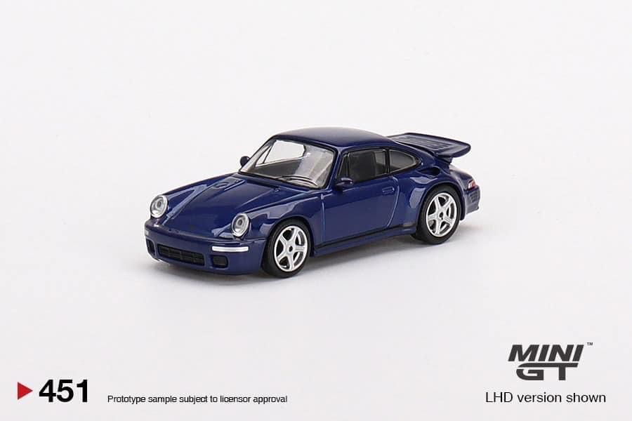 Mini GT #451 RUF CTR Anniversary Dark Blue 1:64 scale