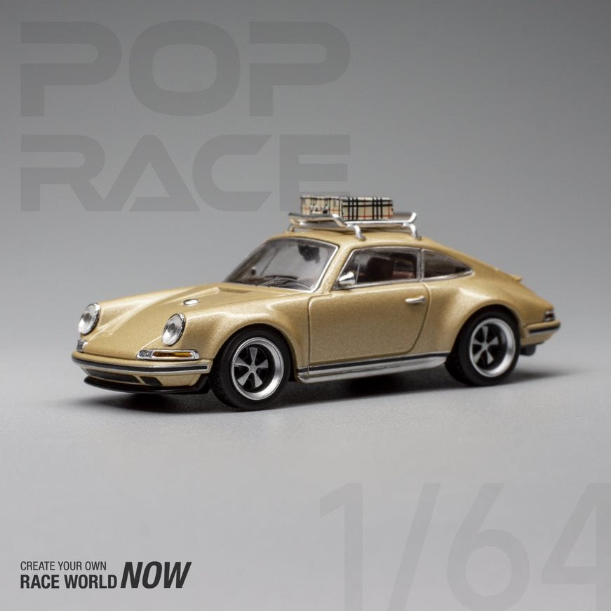 Pop Race 1:64 Scale Porsche 911 (964) Singer (Gold)