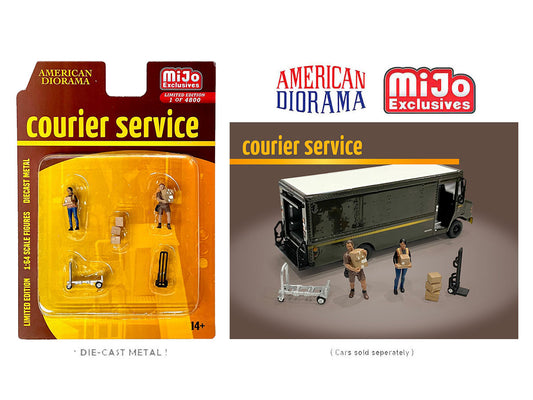 American Diorama 1:64 Figure Set - Courier Service American Diorama