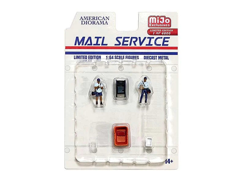 American Diorama 1:64 Figure Set -  Mail Service American Diorama