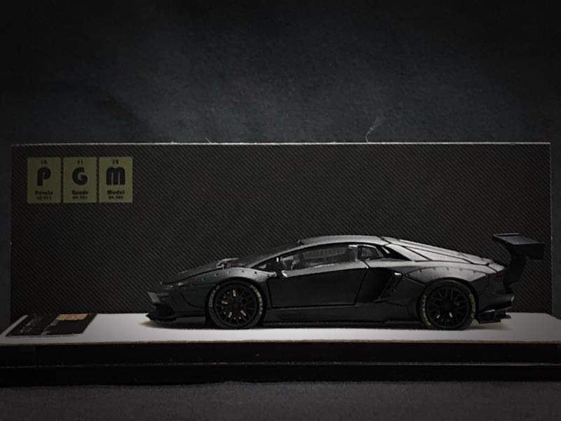 PGM Private Good Model Scale 1:64 LB LP700 Lamborghini Adventador Black
