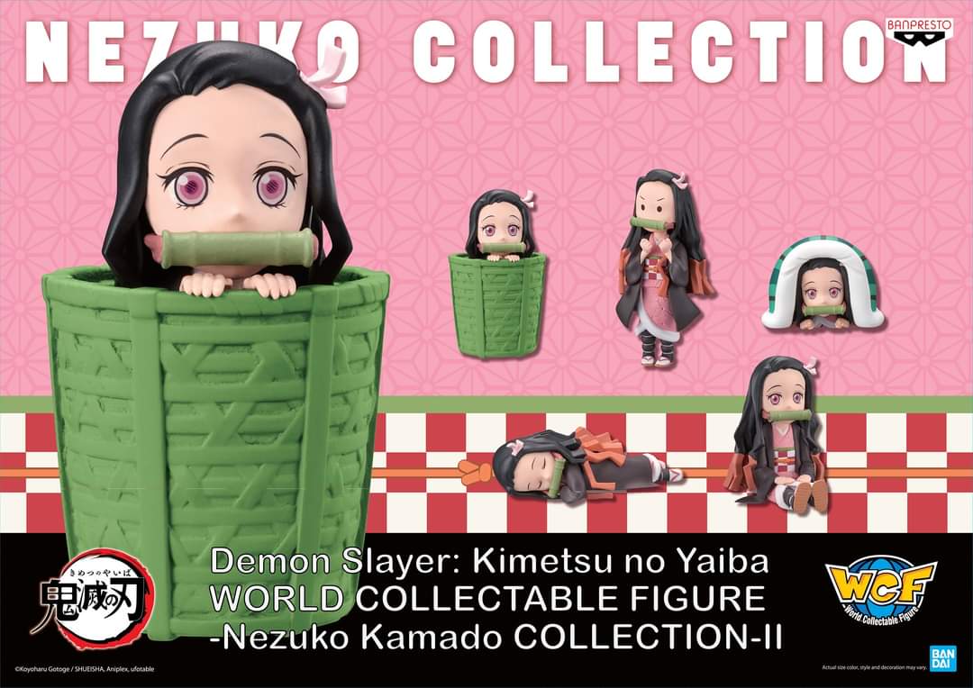 Bandai World Collectable Figure Demon Slayer: Kimetsu no Yaiba Nezuko Kamado Vol.2
complete mini figure of 5 Bandai