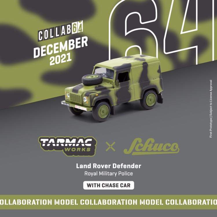 Tarmacworks X Schuco Land Rover Defender
Royal Military Police