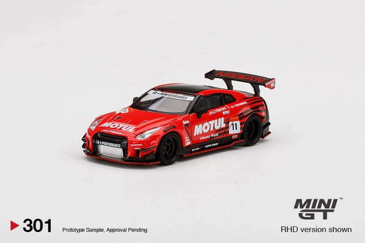 Mini GT #301 LB Works Nissan GT-R R35 Type 2 Rear Wing Ver.3 Infinite Motul Mini GT