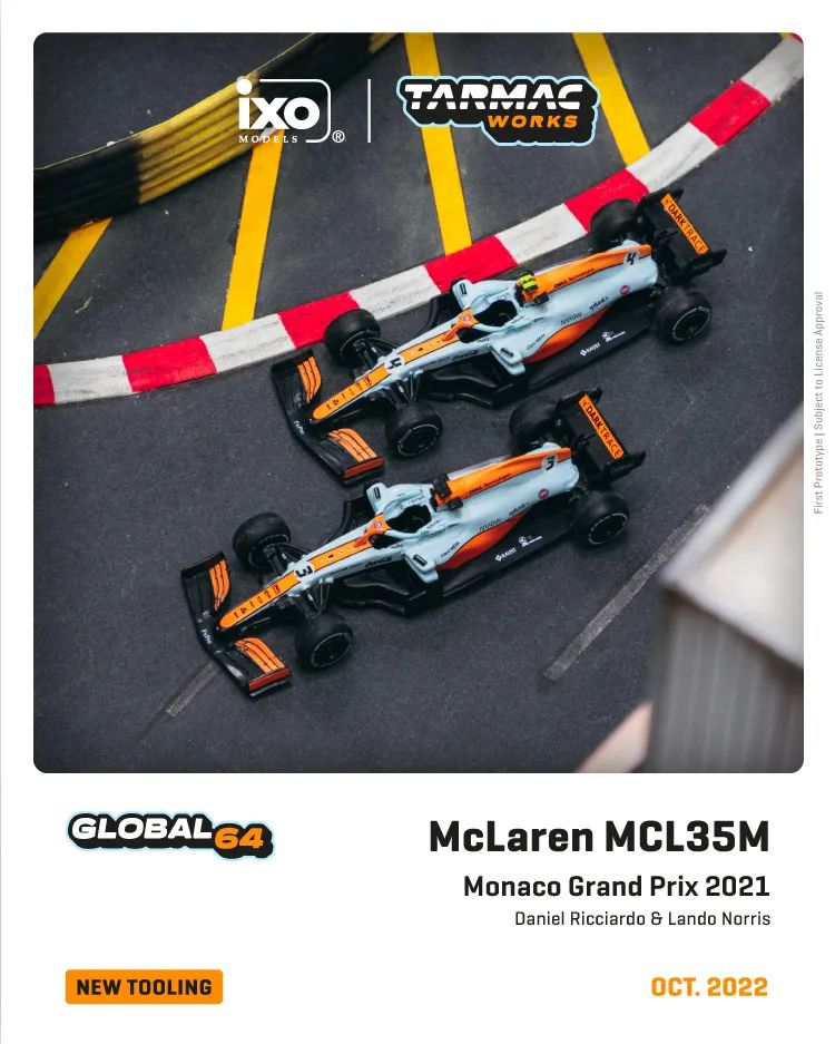 Tarmac Works 1:64 Scale McLaren MCL35M Tarmacworks