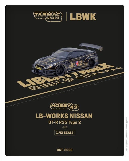 Tarmac Works 1:43 LB-WORKS NISSAN GT-R R35 type 2, JPS