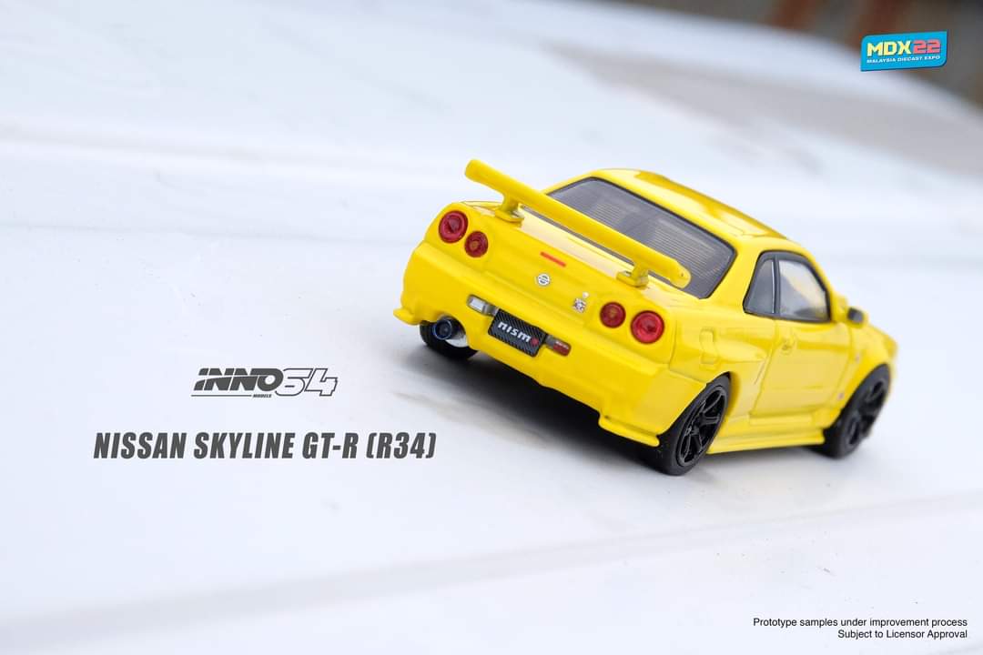 INNO64 1/64 NISSAN SKYLINE GT-R (R34) Malaysia Diecast Expo 2022 Event Model MDX22