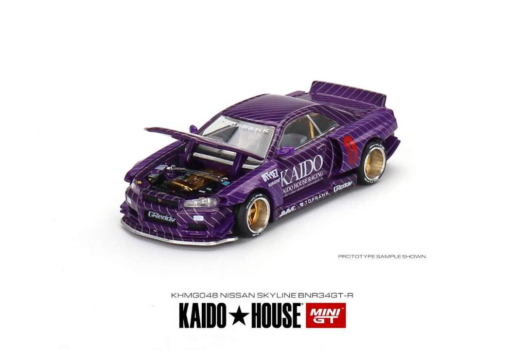 Mini GT x Kaido House 1:64 Nissan Skyline GT-R R34 V1/V2