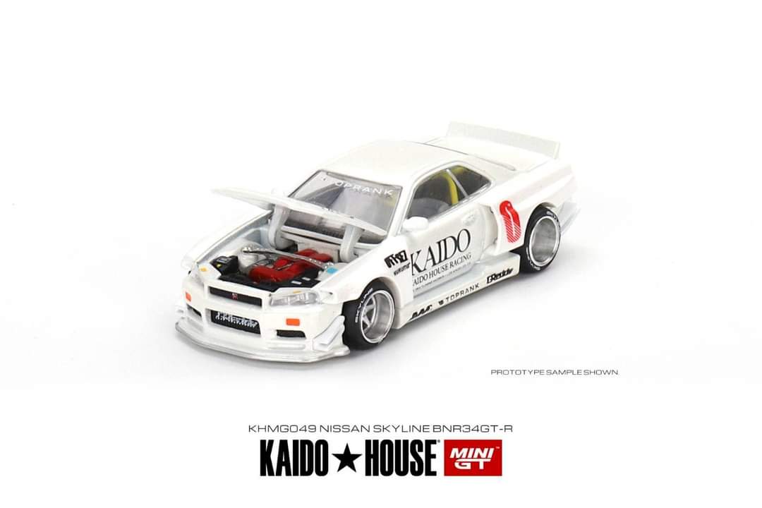 Mini GT x Kaido House 1:64 Nissan Skyline GT-R R34 V1/V2