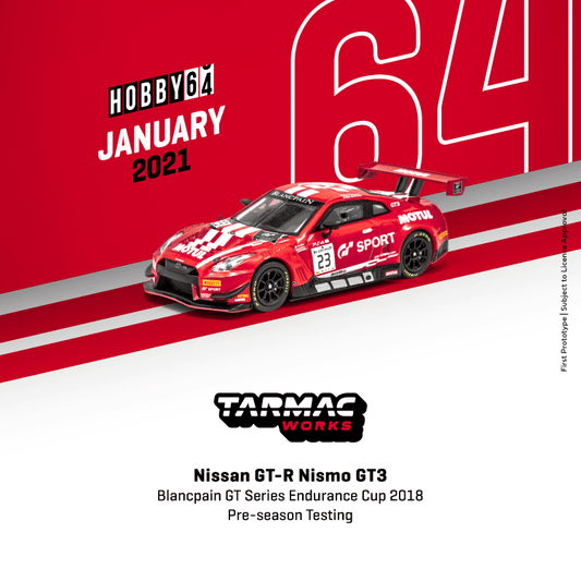Tarmac Works 1:64 Scale Nissan GT-R Nismo GT3
Blancpain GT Series Endurance Cup 2018 - Pre-season Testing