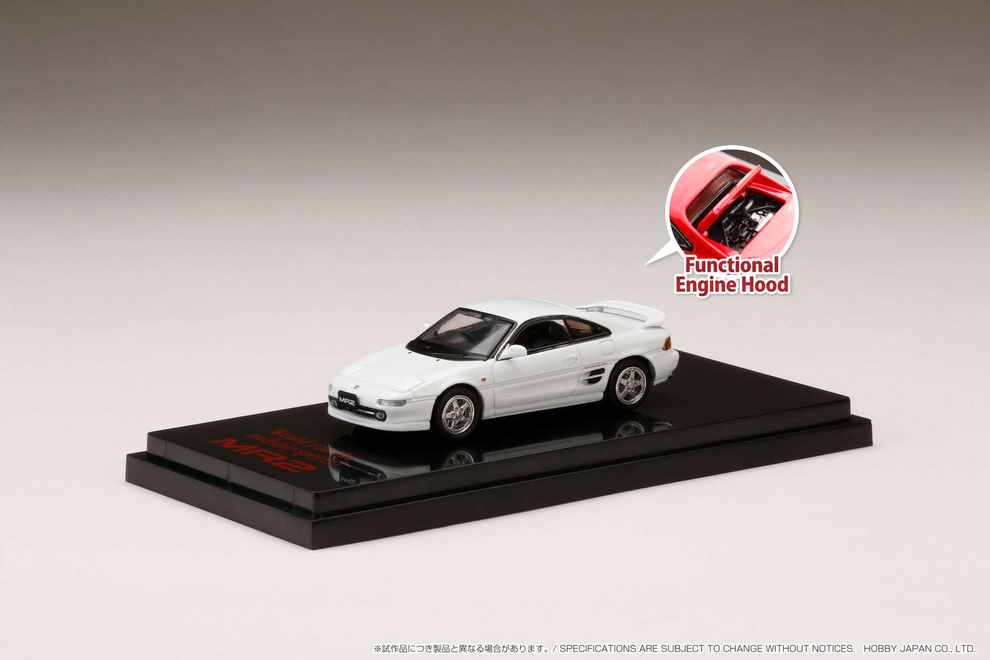 Hobby Japan 1/64 Toyota MR2 (SW20) GT-S Customized Version White
