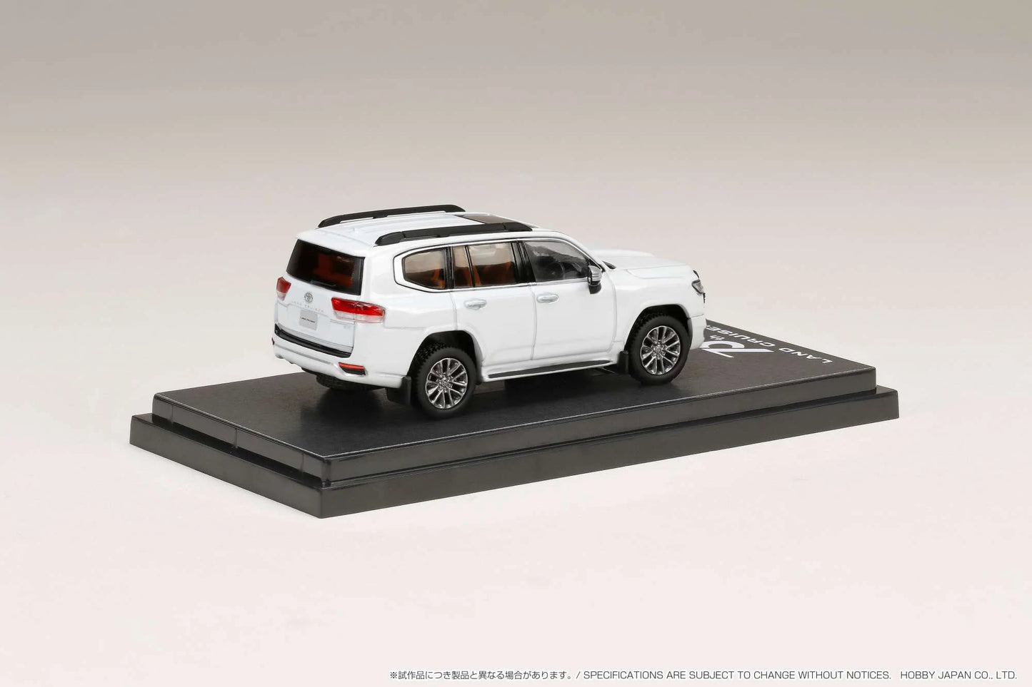 Hobby Japan 1:64 scale Toyota LAND CRUISER (JA300W) ZX PRECIOUS WHITE PEARL (090) / Beige Interior