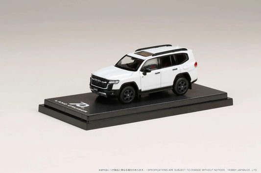 Hobby Japan 1:64 scale Toyota LAND CRUISER (JA300W) GR SPORTPRECIOUS WHITE PEARL (090) / Black + Dark Red Interior