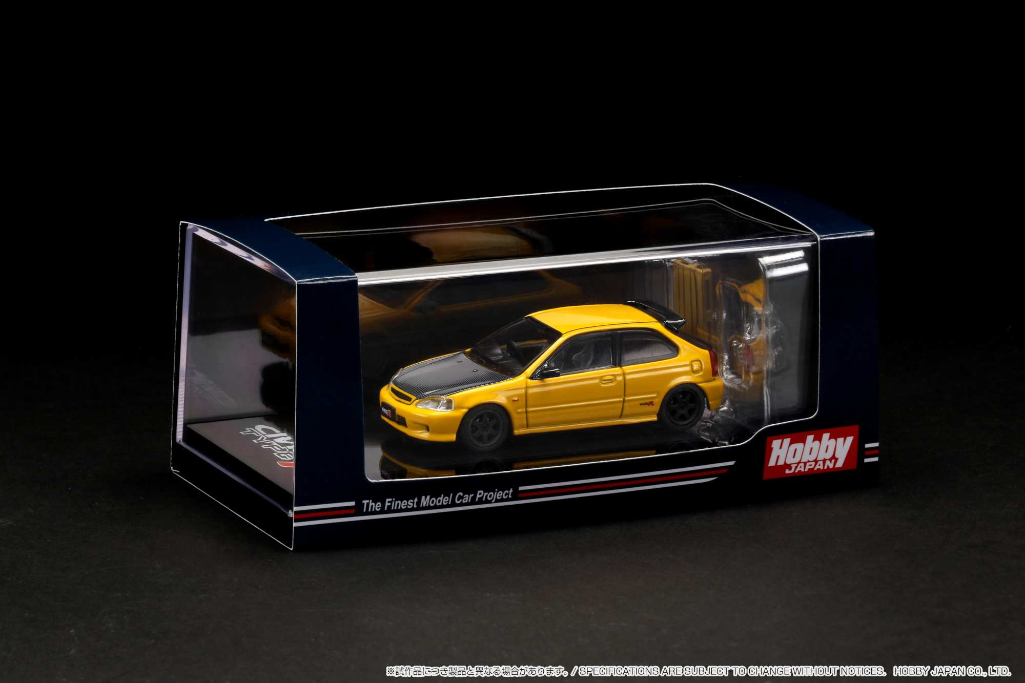Hobby Japan 1/64 Honda CIVIC Type R (EK9) with Engine Display