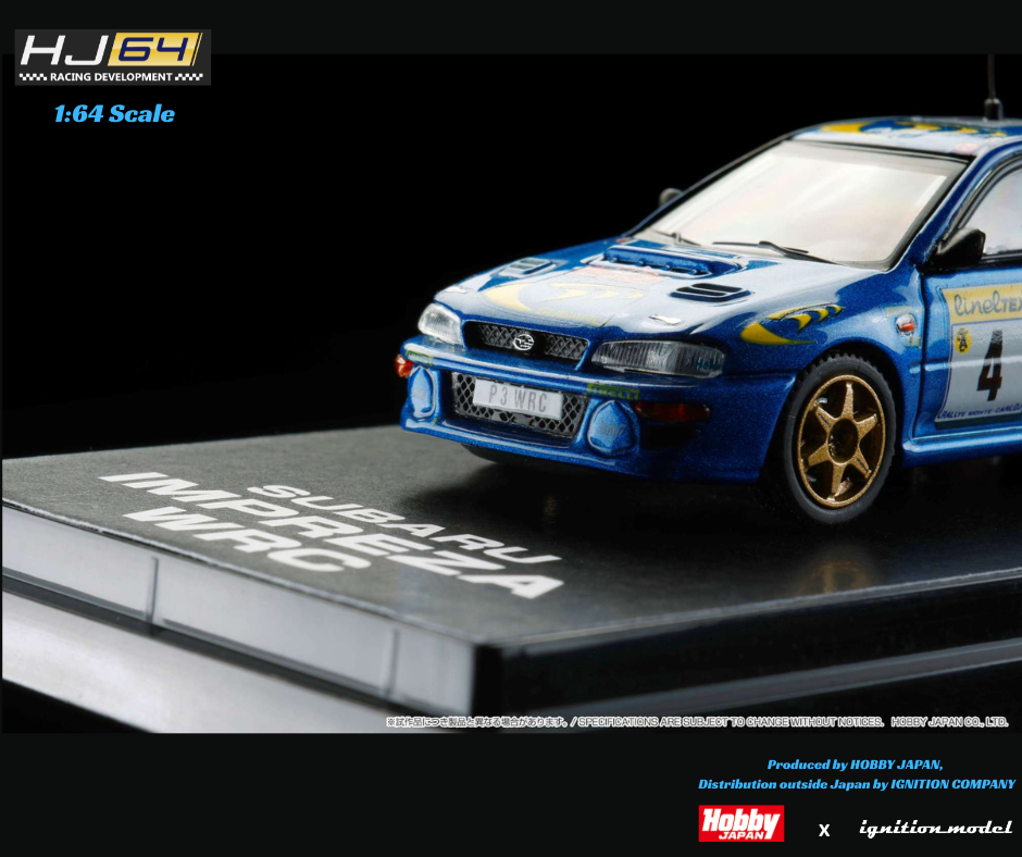 Hobby Japan  x Ignition Model 1/64 SUBARU IMPREZA WRC 1997 #4 (MONTE CARLO) / WINNER