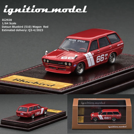 Ignition Model 1:64 HIGH-END RESIN MODEL IG2928 Datsun Bluebird (510) Wagon Red