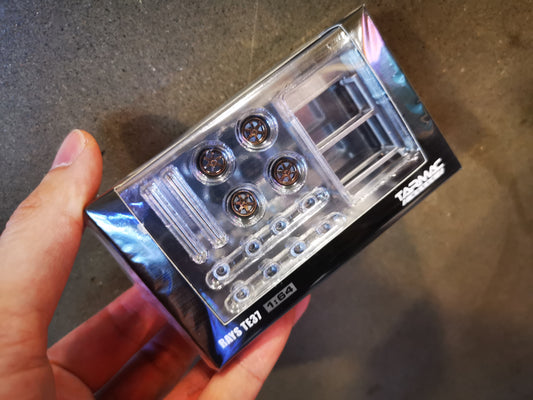 Tarmac Works RAYS TE37 Rims with Tires fit 1:64 SCALE