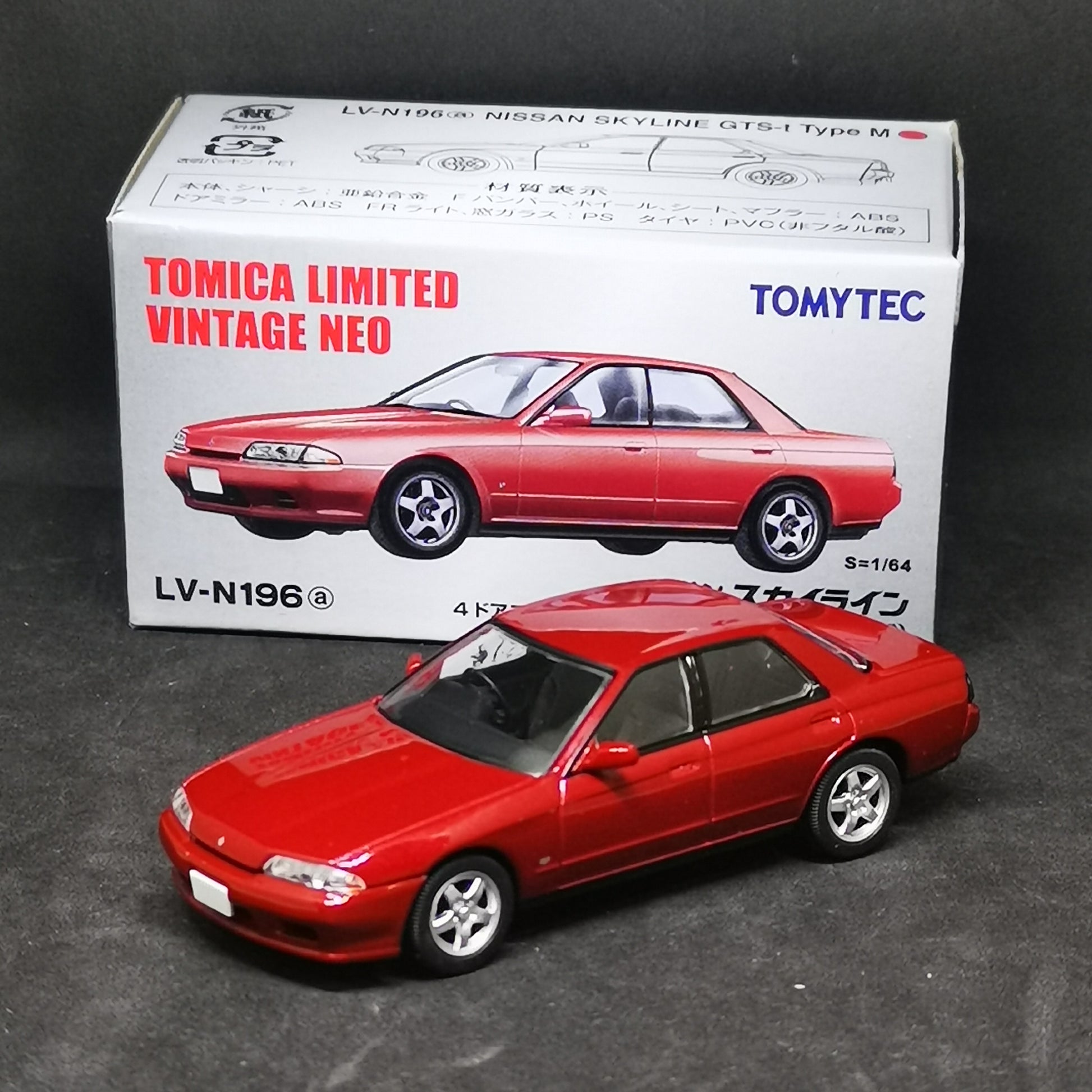 Tomica Limited Vintage Neo LV-N196a Nissan Skyline GTS-t Type M 1989 Takara Tomy