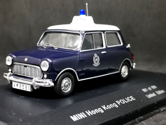 ixo 1:43 Scale Mini Cooper Hong Kong Royal Police Patrol Car
