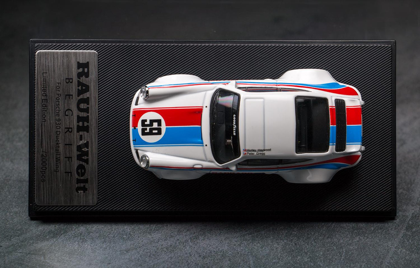Model Collect RWB Porsche 930 Ducktail Wing White #59 1:60 SCALE