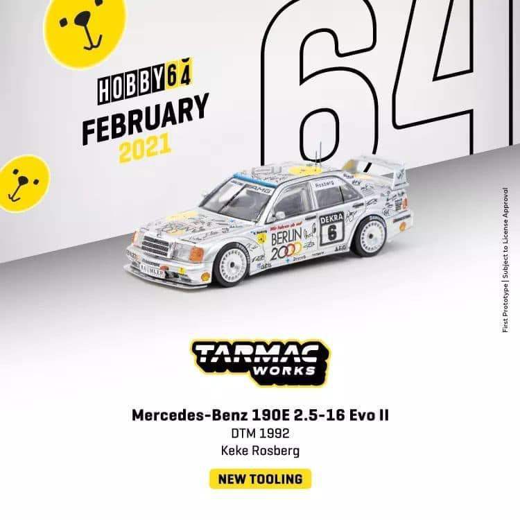 Tarmac Works Mercedes-Benz 190 E 2.5-16 Evo II DTM 1992Keke Rosberg
