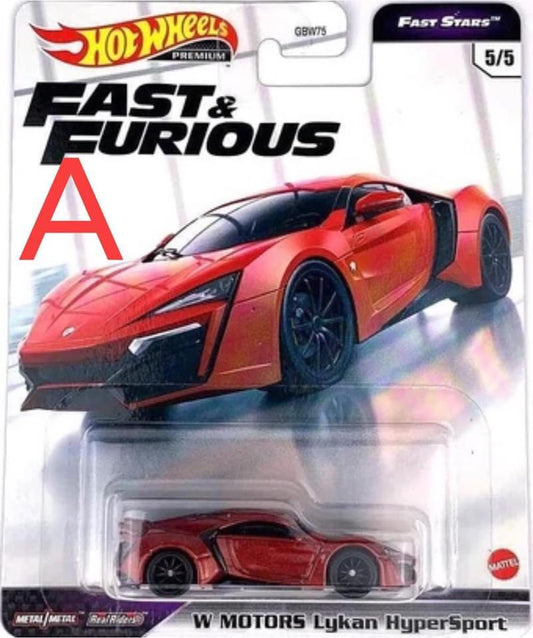 Hot Wheels Car Culture Fast and Furious Furious W Motors Lykan Hypersport