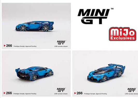 Mini GT x Mijo #266 Bugatti Vision Gran Turismo Blue 1:64 scale