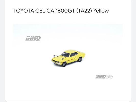 Inno64 Toyota Celica 1600GT TA22 1:64 Scale Inno64