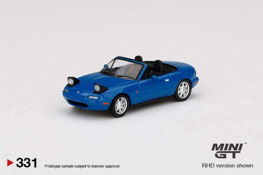 Mini GT #331 Mazda Miata MX-5 NA Pop Up Eyes (Mazda Blue) Mini GT