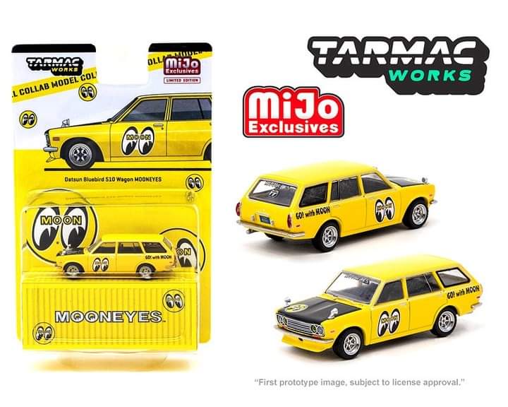 Tarmac Works x Mijo exclusive Mooneyes Datsun 510 wagon Bluebird Tarmacworks