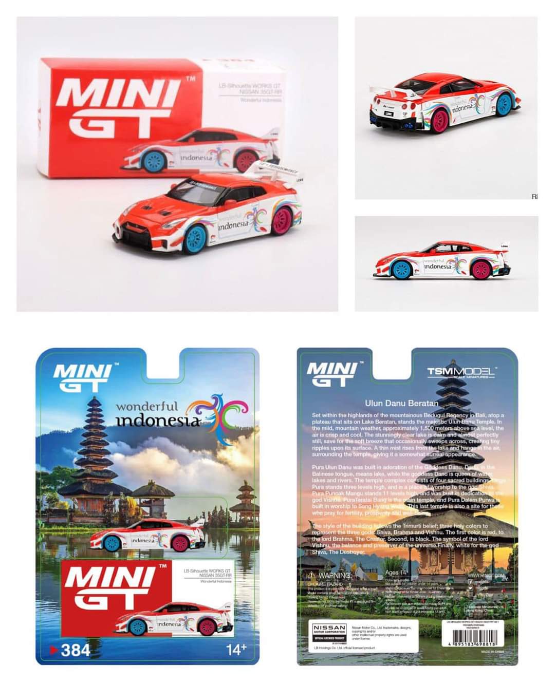 MINI GT Wonderful Indonesia Exclusive #384 LB-Silhouette WORKS GT NISSAN 35GT-RR Ver.1