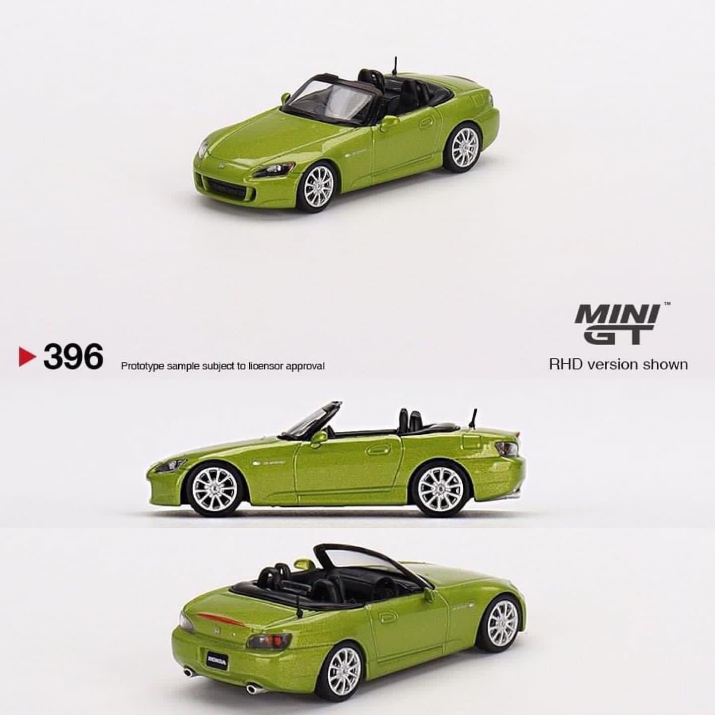 MINI GT #396 Honda S2000 (AP2) Lime Green Metallic Mini GT