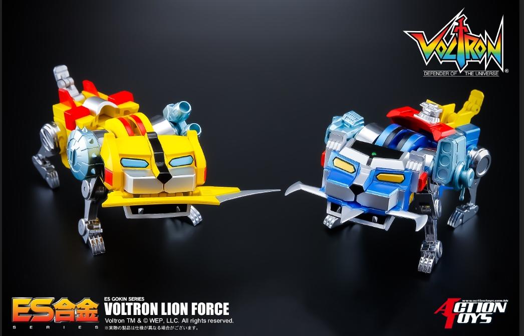 Free Shipping ES Gokin ES合金 Voltron Voltron Lion Force ES Gokin