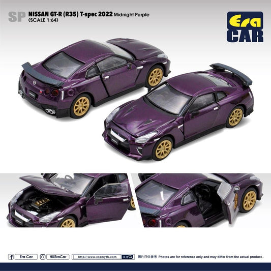 ERA Car #SP Nissan GT-R R35 T-Spec 2022 Midnight Purple Scale 1:64