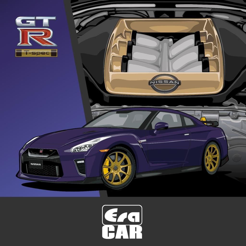 ERA Car #SP Nissan GT-R R35 T-Spec 2022 Midnight Purple Scale 1:64