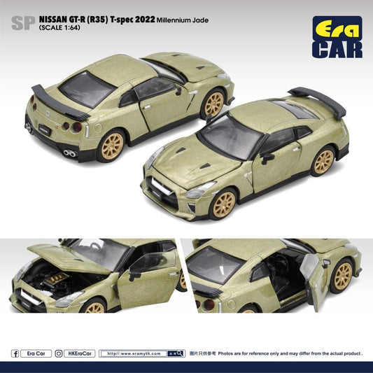 ERA Car #SP Nissan GT-R R35 T-Spec 2022 Millennium Jade Scale 1:64