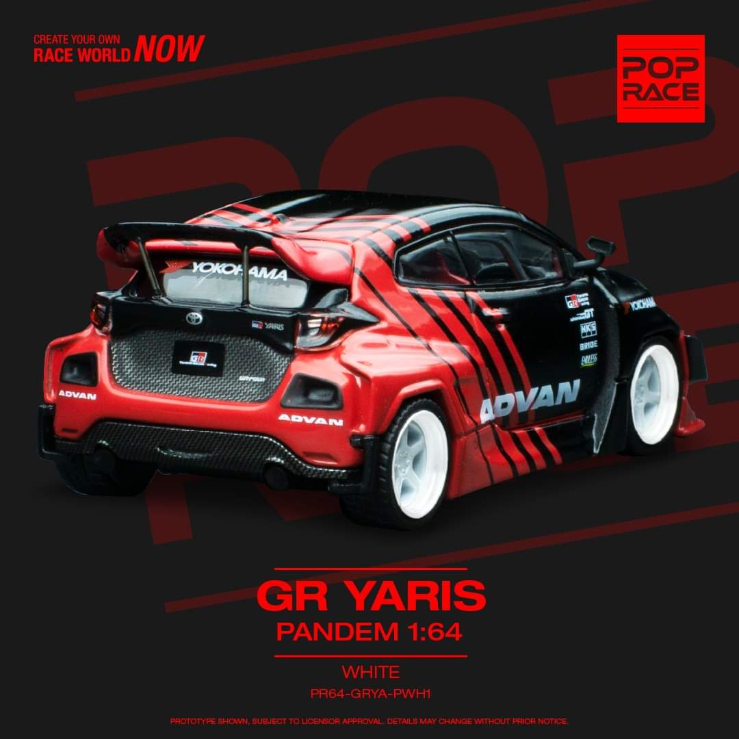 Pop Race 1:64 Advan Toyota GR Yaris
