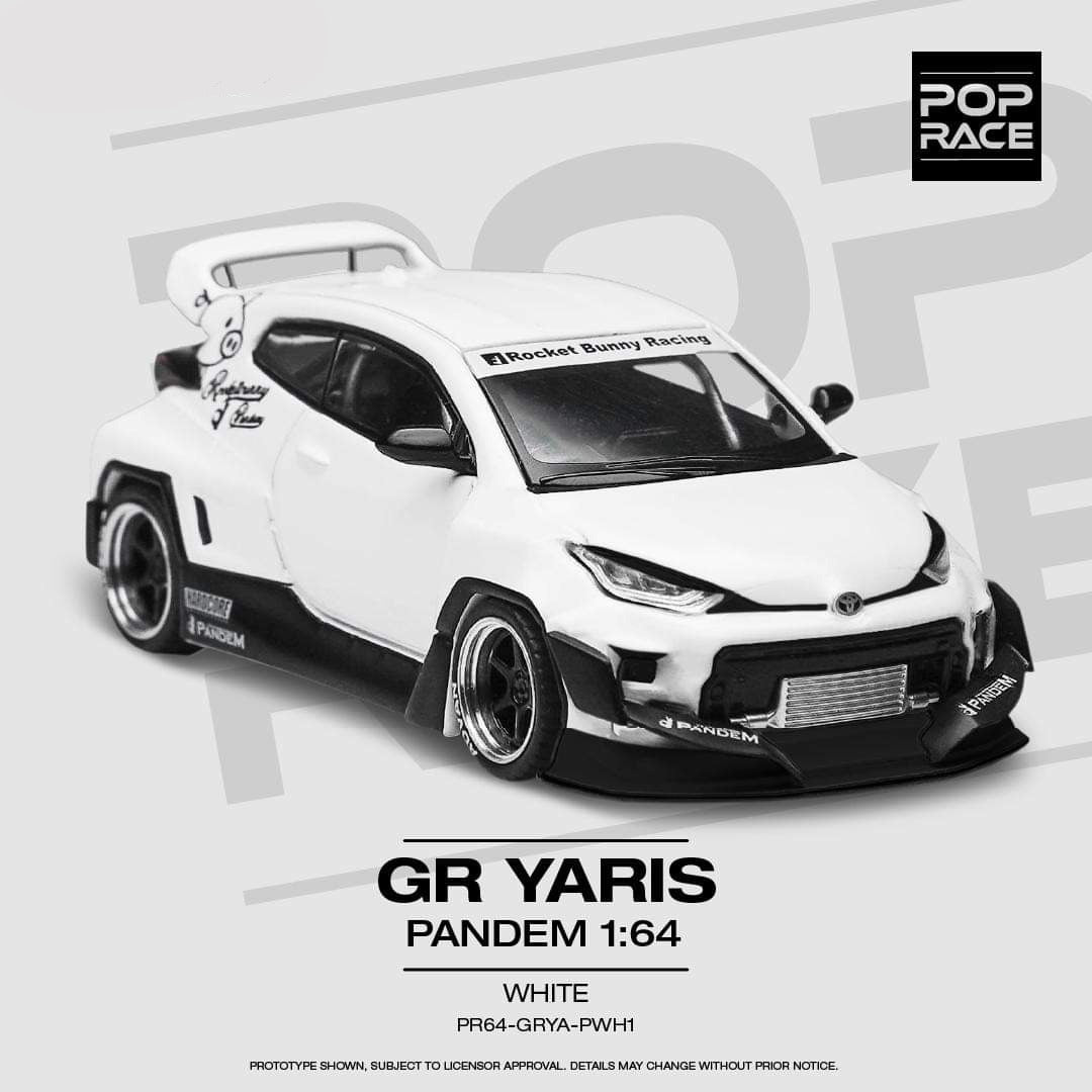 Pop Race 1:64 Pandam Toyota Gr Yaris White