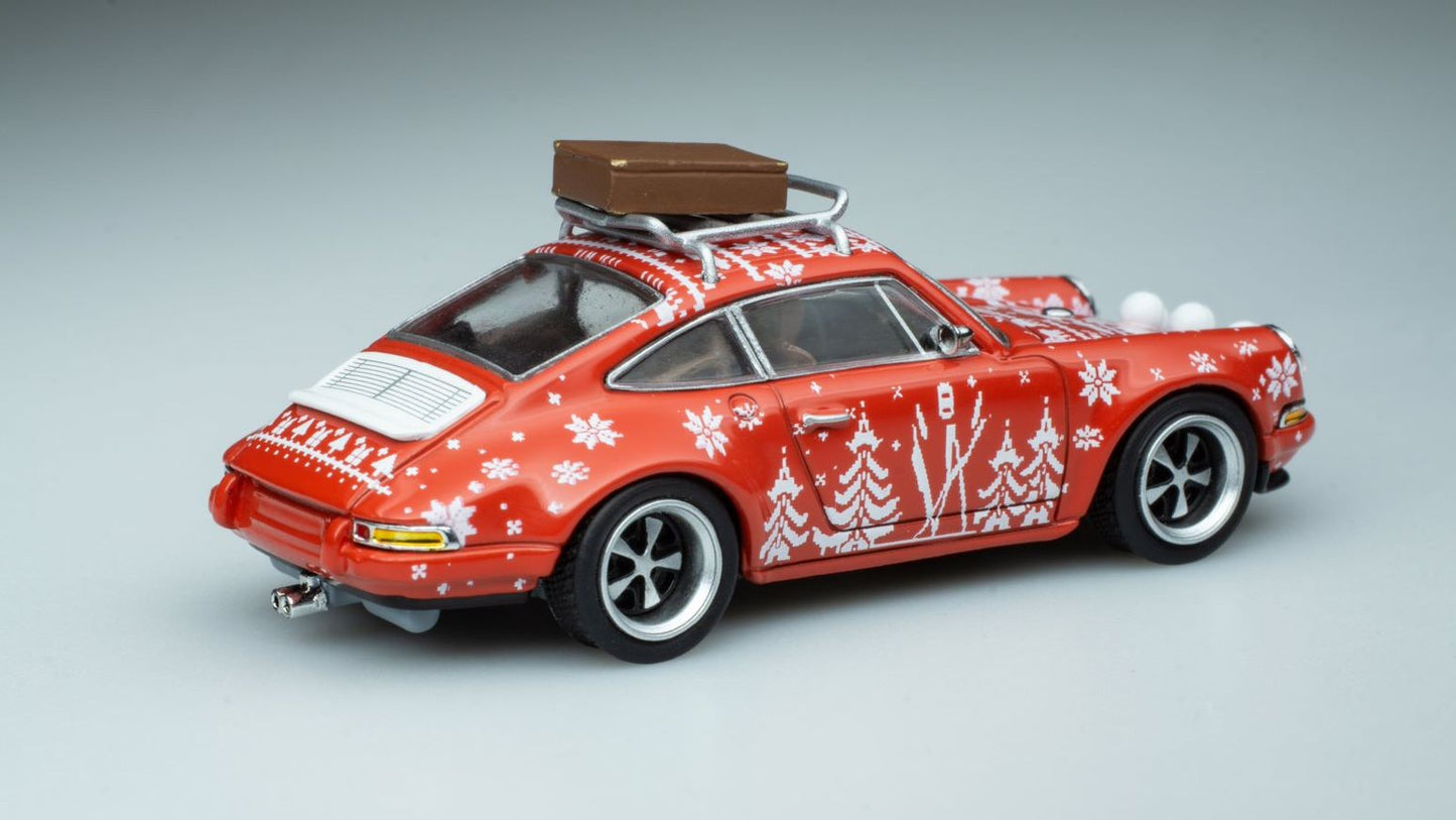 Pop Race Christmas Edition 1:64 Scale Porsche 911 (964) Singer