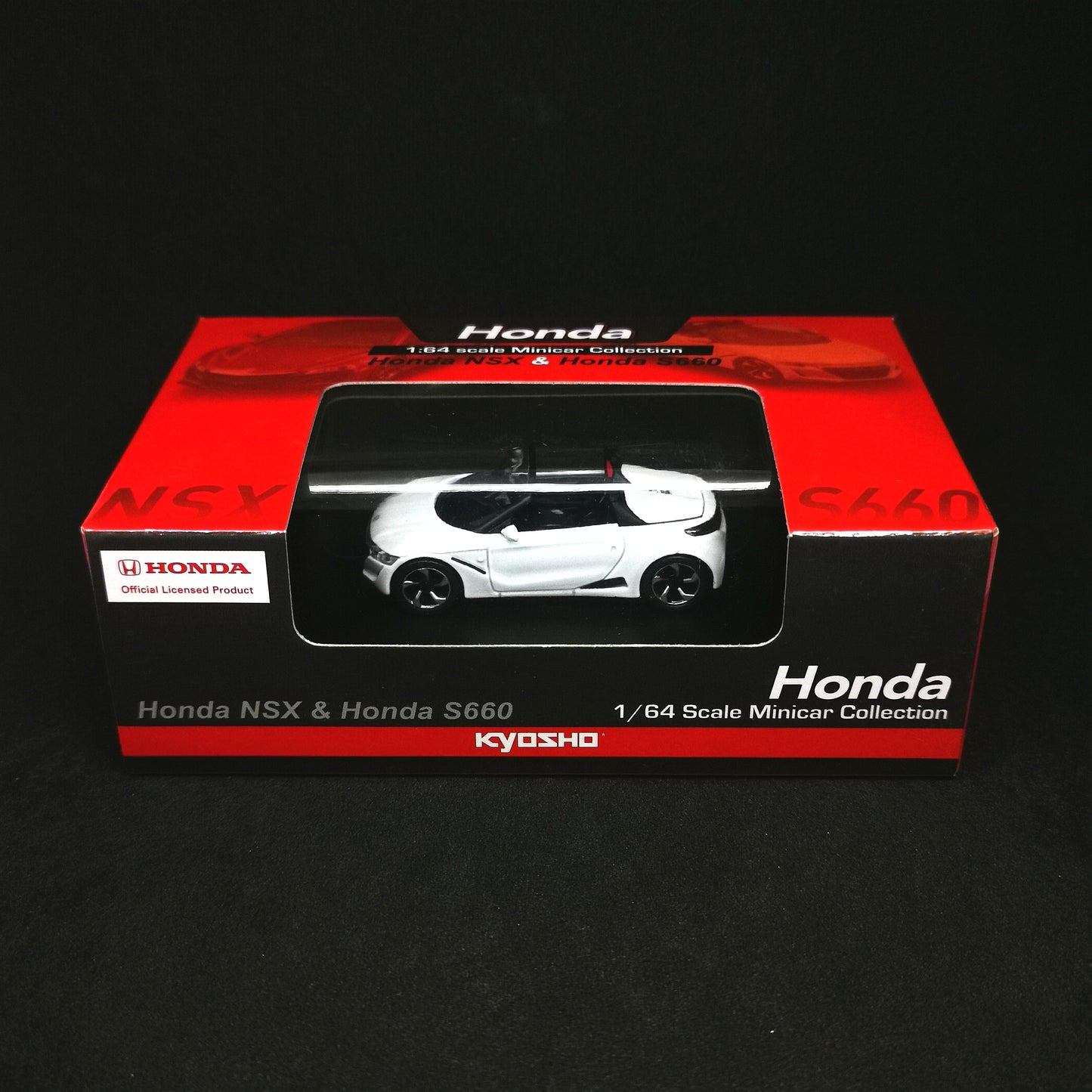 Kyosho 1:64 Scale Honda Mini Car Collection S660 Special Edition White
