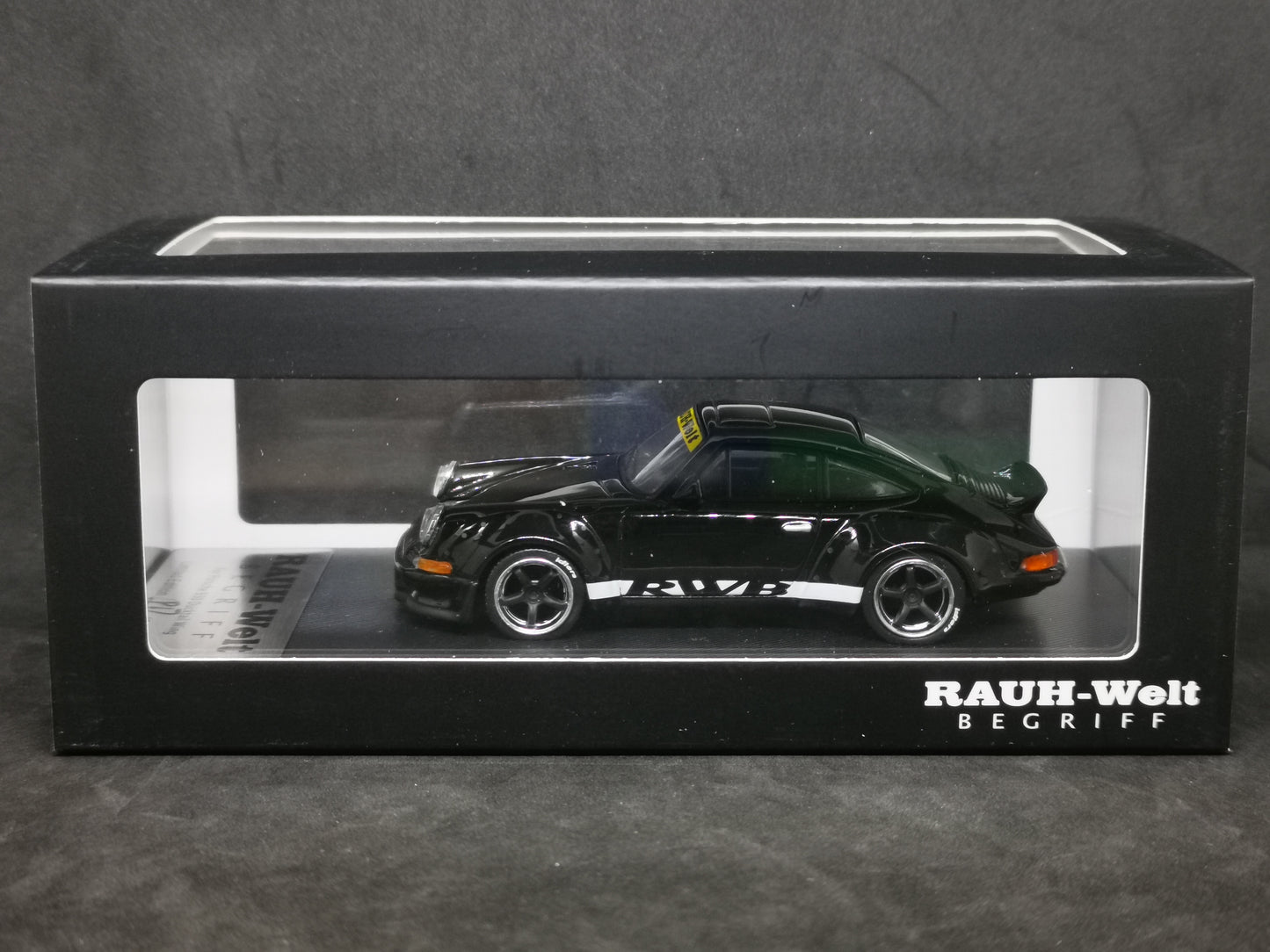 Model Collect RWB Porsche 930 Ducktail Wing Metallic black 1:60 SCALE