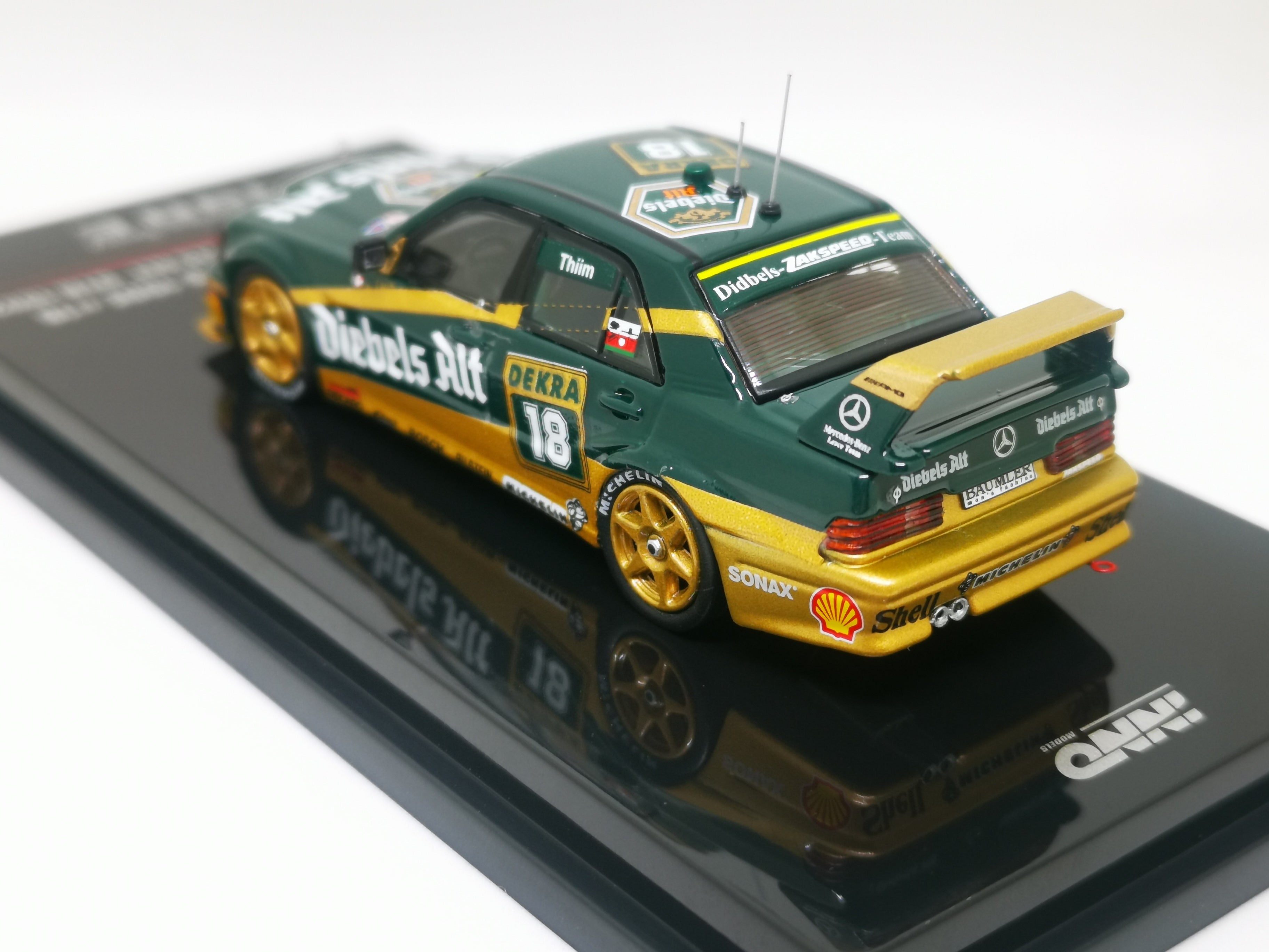 Inno64 Mercedes Benz 190e EVO2 DTM 1992 #18 Zakspeed Diebels Alt