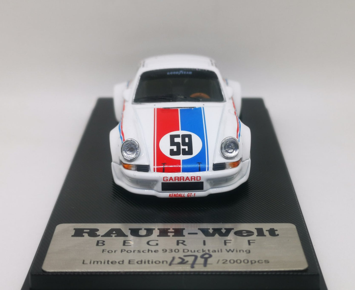Model Collect RWB Porsche 930 Ducktail Wing White #59 1:60 SCALE
