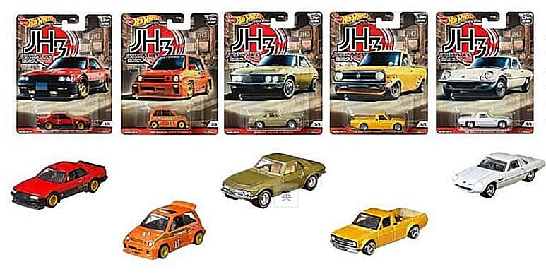 Hotwheels Japan Historic 3 P case Set of 5 的副本