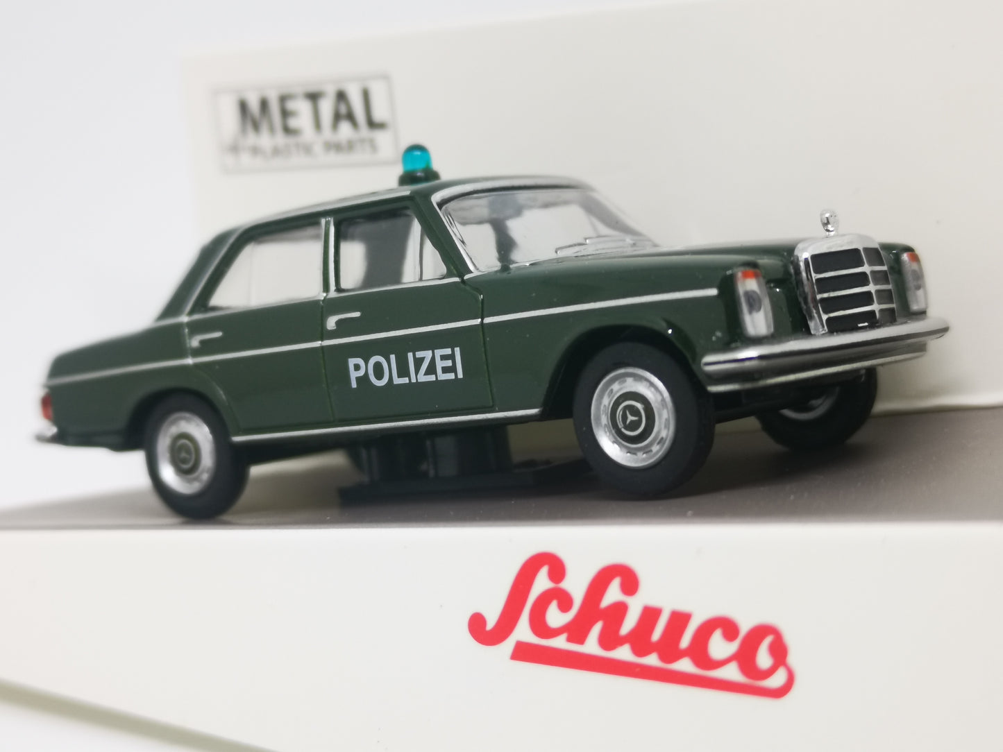 Schuco 1:64 Scale Mercedes-Benz 200D Germany Police Patrol Car