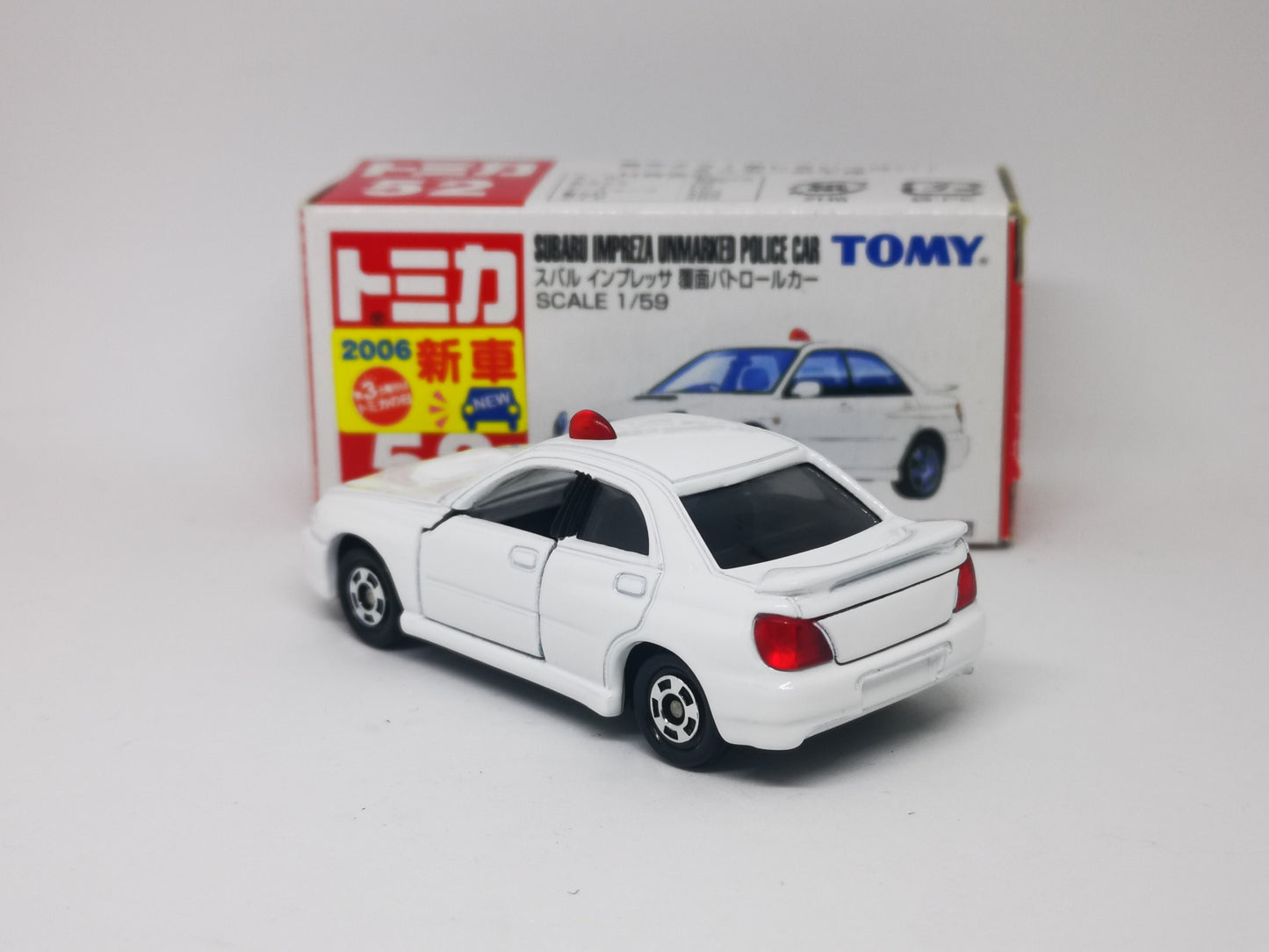 Tomica No.52 Subaru Impreza Unmarked Police Car