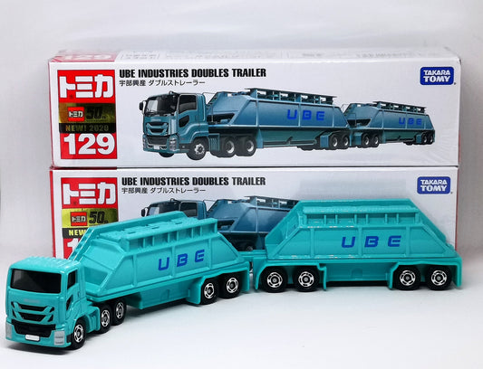 TOMICA #129 UBE Industries Doubles Trailer
