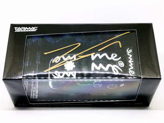 Tarmac Works Mercedes-Benz AMG GT3 Macau GT Cup 2018 presentation Car with Edoardo Mortara Signature Hong Kong Benz Store Exclusive 1/64 Scale