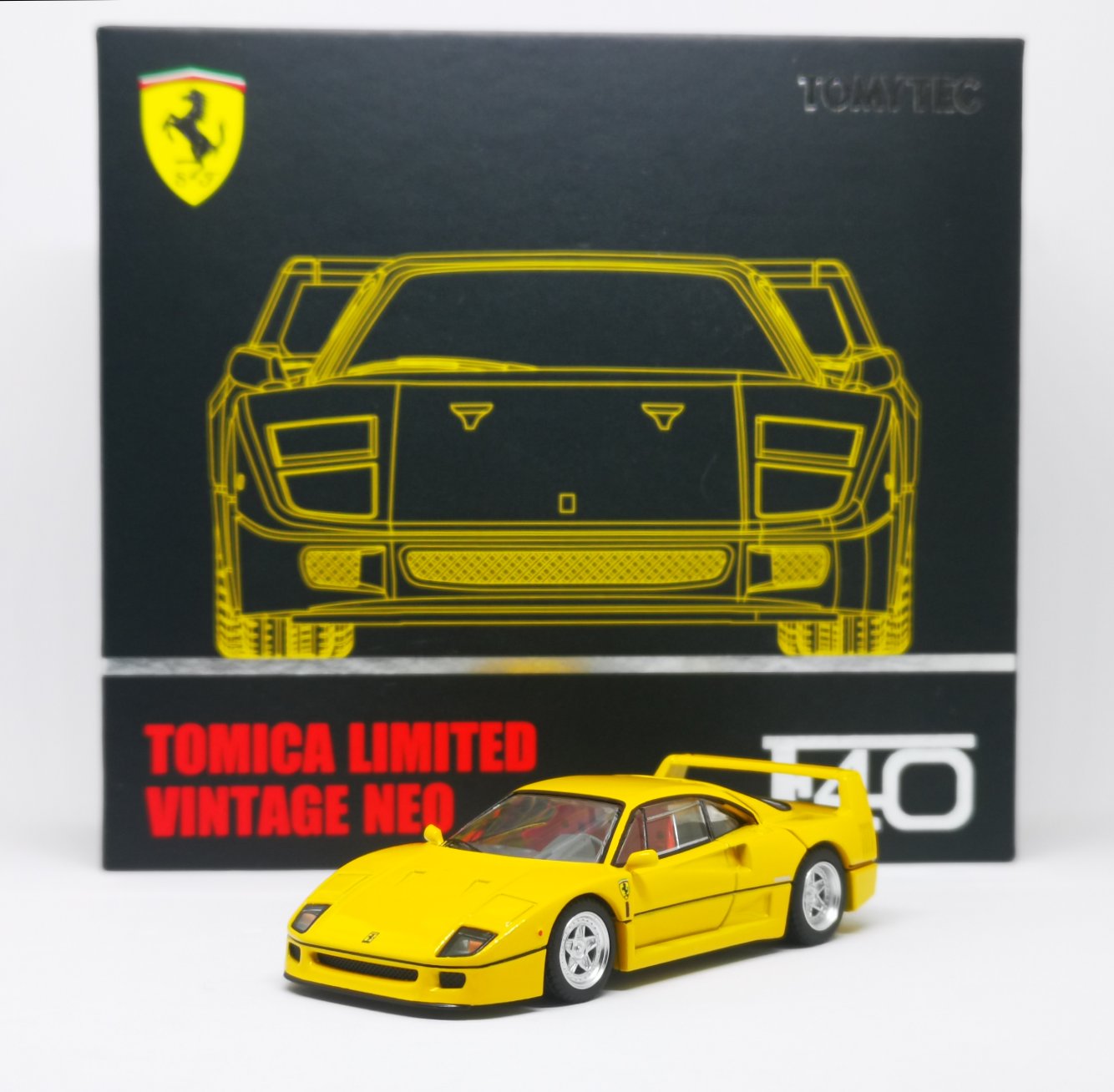 Tomica Limited Vintage Neo Ferrari F40 (Yellow) Takara Tomy