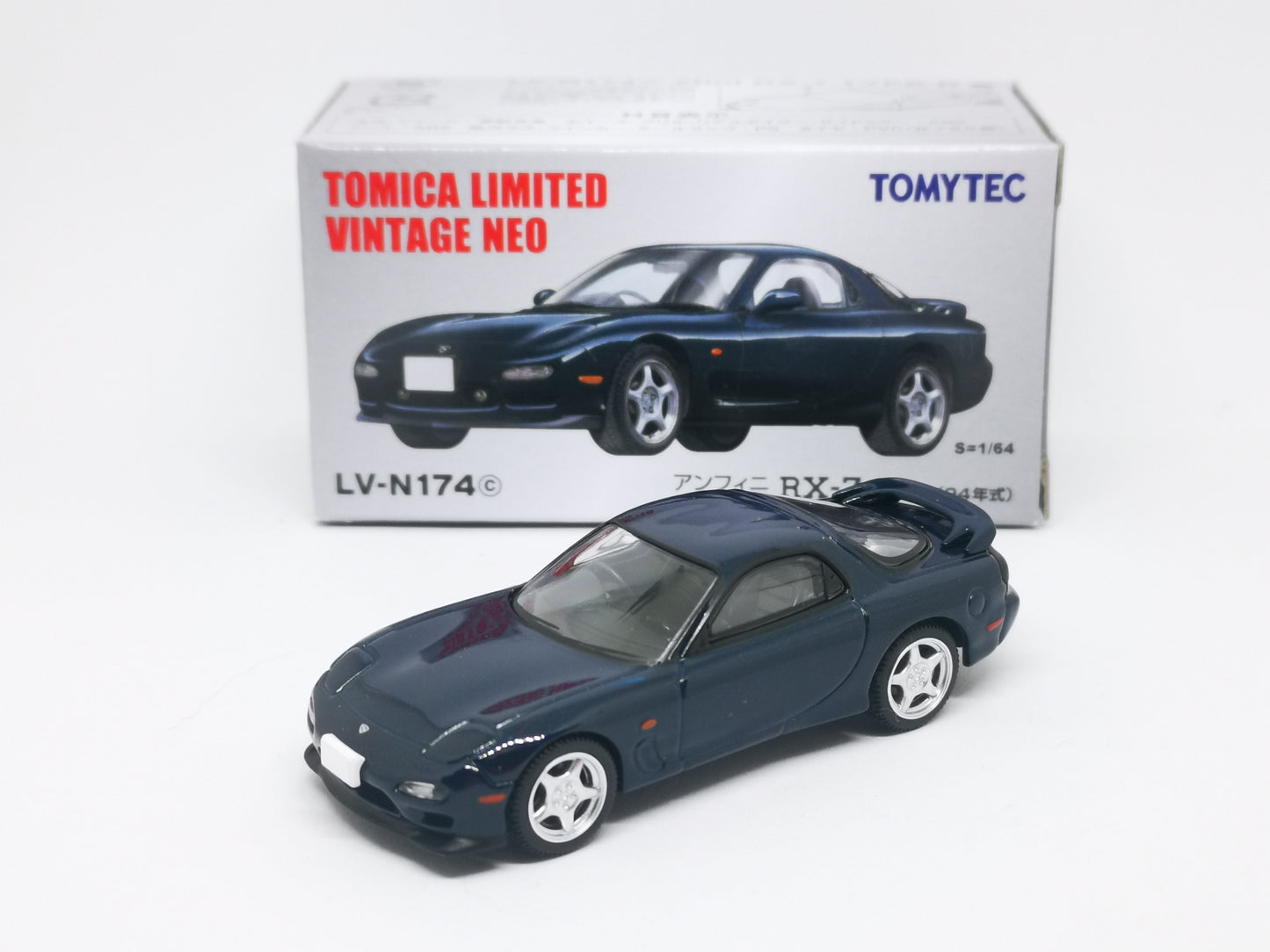Tomica Limited Vintage Neo LV-N174c Mazda RX7 FD3S Type R  (Dark Blue)